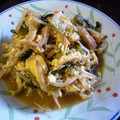 kurukurumin's cooksnap of when they made 小松菜と油揚げの卵とじ.