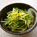runa10's cooksnap of when they made サッパリ！水菜と塩ぽん酢の上品おひたし.