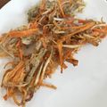 ぶどう飴's cooksnap of when they made 新ごぼうとちりめんじゃこのミニかき揚げ.