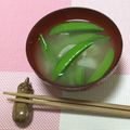 おはなすき's cooksnap of when they made スナップえんどうと玉ねぎのお味噌汁♪.