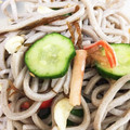 snopy♪'s cooksnap of when they made 梅ともずくの冷やし蕎麦.