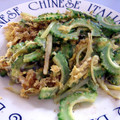 めけてー's cooksnap of when they made ゴーヤと卵の中華炒め.