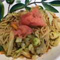 nami409's cooksnap of when they made 明太子で美味しい塩焼きそば★.
