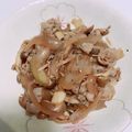 popohii's cooksnap of when they made 大葉香る豚肉ときのこの甘辛バター醤油炒め.