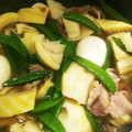 riko77's cooksnap of when they made 割と合うんですよ、たけのこと豚肉の甘辛煮.