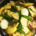 riko77's cooksnap of when they made 割と合うんですよ、たけのこと豚肉の甘辛煮.