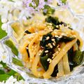 makichihua's cooksnap of when they made 簡単一品❀クラゲとワカメのわさびポン酢❀.