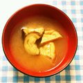 ととろ＆めい's cooksnap of when they made 茄子とがんもの味噌汁.