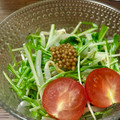 つまみぐい太郎's cooksnap of when they made もやしと水菜の粒マスタードマヨネーズ和え.