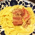 結女都's cooksnap of when they made ☆濃厚カルボナーラ☆.