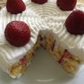 クックYS50's cooksnap of when they made 型不要☆簡単ぐるぐるいちごショートケーキ.