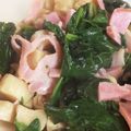 aimama035's cooksnap of when they made ほうれん草ハムキノコのソテー☆.