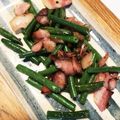 ひろと＾＿＾ママ's cooksnap of when they made いんげんとベーコンの炒め物.