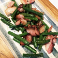 ひろと＾＿＾ママ's cooksnap of when they made いんげんとベーコンの炒め物.