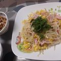 よちりん's cooksnap of when they made もやしとハム玉子炒めの大葉のせ.