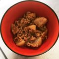 ののめの's cooksnap of when they made 大根のそぼろ煮.