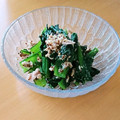 宮ちゃんママ's cooksnap of when they made 小松菜とツナの粒マスタード和え.