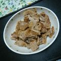 Aya（・∇・）'s cooksnap of when they made 豚モモ肉スライスおろし炒め.