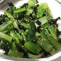 yurigoma's cooksnap of when they made ＊小松菜と海苔のナムル＊.