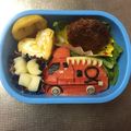みきとん1227's cooksnap of when they made 消防車のおにぎり弁当☆くるまのキャラ弁当.