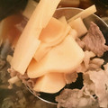 新米ごはん's cooksnap of when they made 簡単！　朝食にも　和食　牛肉と　筍の煮物.