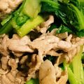 そらカプリ's cooksnap of when they made 小松菜と豚肉のオイスターソース炒め.