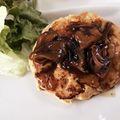 ぽむぽむももりん's cooksnap of when they made 和風きのこソースの豆腐ハンバーグ.