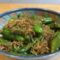 ドルチェムース's cooksnap of when they made 万願寺とうがらしとちりめんじゃこの佃煮♡.