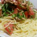 yasuchie's cooksnap of when they made ツナトマトの冷製パスタ.
