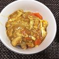 さらあお's cooksnap of when they made 親子で作ろう☻☹ふんわり卵の親子カレー丼.