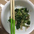 imokorebon's cooksnap of when they made 青ヶ島直伝！明日葉と鯖缶のマヨ和え.