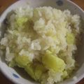 もじゃっぱ's cooksnap of when they made ほんのり甘～い♪ホクホクさつまいもご飯.