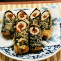 クックDC1IZN☆'s cooksnap of when they made 納豆ちくわの磯辺揚げ☆.