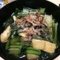 ﾁｮﾎﾞﾋﾟ's cooksnap of when they made 姉手料理簡単小松菜と油揚げの煮浸し.