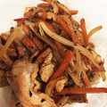スイジョウ's cooksnap of when they made 豚肉ともやしのきなこ風味炒め.