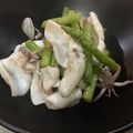 Bau109's cooksnap of when they made いかとアスパラのマヨガーリック炒め.