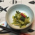 おはなすき's cooksnap of when they made カブの葉（大根の葉）の漬物　昆布つゆ風味.