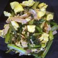 大森ヨーグルト's cooksnap of when they made 冷蔵庫整理！栄養満点！卵と小松菜の炒め物.