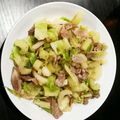 gucci415's cooksnap of when they made ☆キャベツの芯とセロリの豚バラ炒め☆.