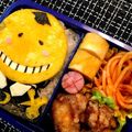 kiyomi♪♪'s cooksnap of when they made 殺せんせー 簡単オムライス キャラ弁.