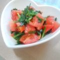 まり餅's cooksnap of when they made ベジ♪ニラとトマトのスタミナ和え.