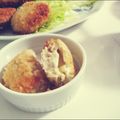 ママんま's cooksnap of when they made 玉葱たっぷりの鶏ミンチチーズフライ.