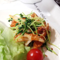 ooゆなoo's cooksnap of when they made ＊豆苗とちくわのおかか炒め＊.