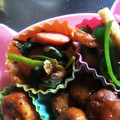 ちびまめママ◎'s cooksnap of when they made ほうれん草とウインナーのキムチ炒め！.