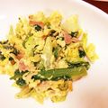 dreamlight's cooksnap of when they made 菜の花とベーコンの玉子炒め.