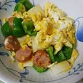 ぴろりんりんりん☆'s cooksnap of when they made 長芋とベーコンの玉子炒(日曜の朝ごはん）.