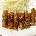 m_mind's cooksnap of when they made 厚揚げと豚バラ肉の♡スティック肉巻き.