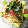 ゆきまりママ's cooksnap of when they made トマトとツナの和風 冷製パスタ.
