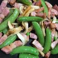 魚占☆ayu's cooksnap of when they made ✿スナップエンドウとベーコンのGP炒め✿.