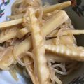 芋姉妹娘's cooksnap of when they made タケノコとしらたきのキンピラ.